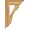 Ekena Millwork Merced Traditional Rough Sawn Bracket w/ Offset Brace, Western Red Cedar, 8"W x 24"D x 36"H BKT0806X24X36MRC01RWR - alternate 3
